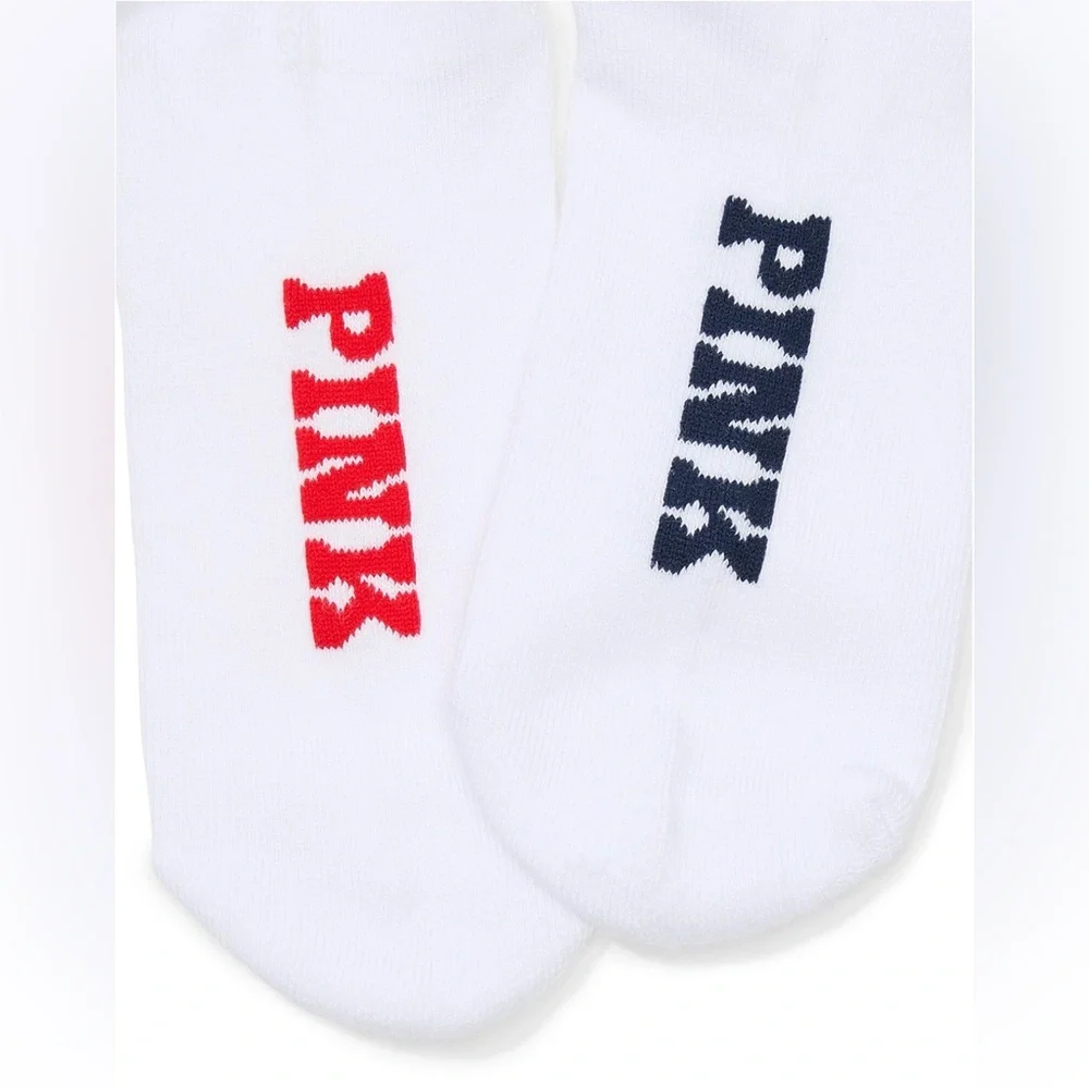 PINK Victoria's Secret “Giddy Up” 2 Pack Quarter Socks- NWT